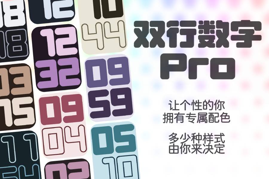 双行数字Pro